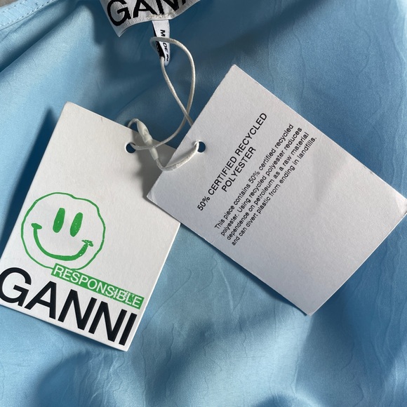 Ganni Tafetta Mini Wrap Dress - Picture 7 of 12